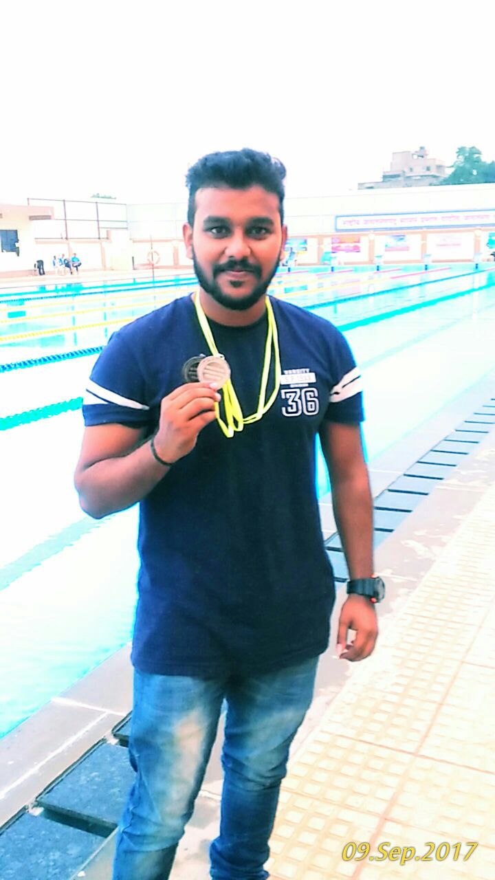 Omkar chavan swimming